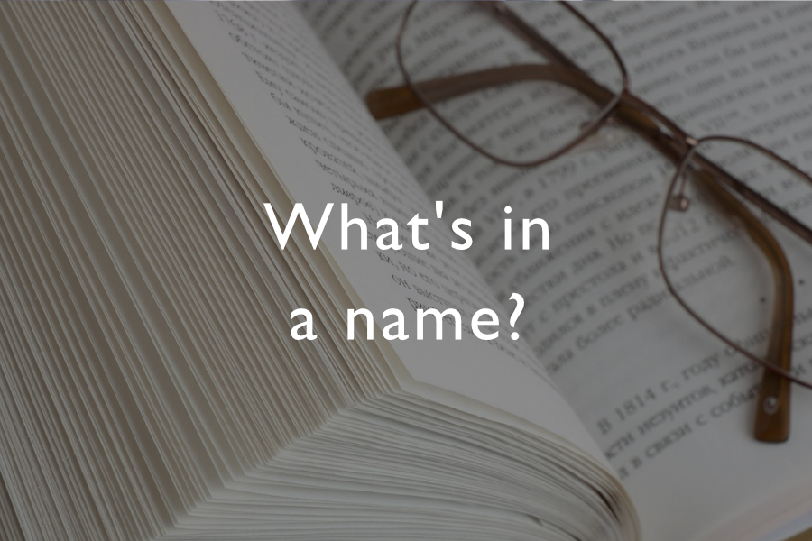 What's in a name?