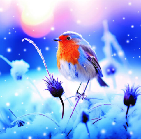 Lavender Robin